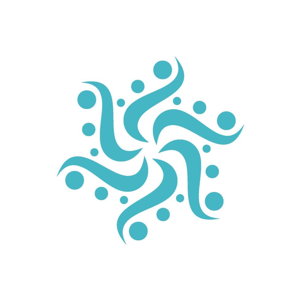 Abstract ornamental star and dots logo Illustration Design. EPS 10. vector