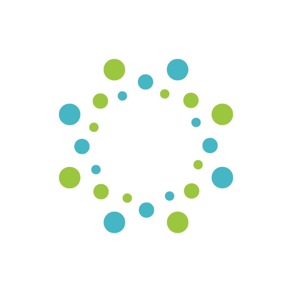 Abstract Dots star logo template Illustration Design. EPS 10. vector