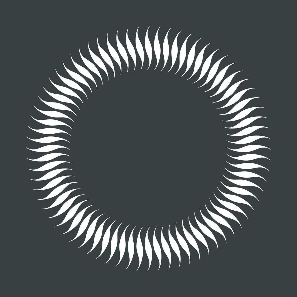 Ring Border Frame Ornamental Illustration Design. EPS 10. vector