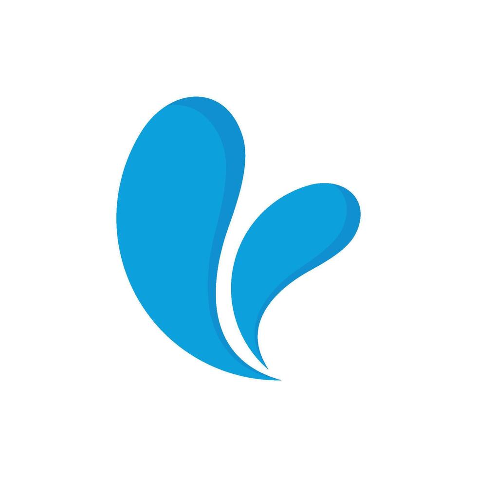 Abstract Blue splash logo template Illustration Design. EPS 10. vector
