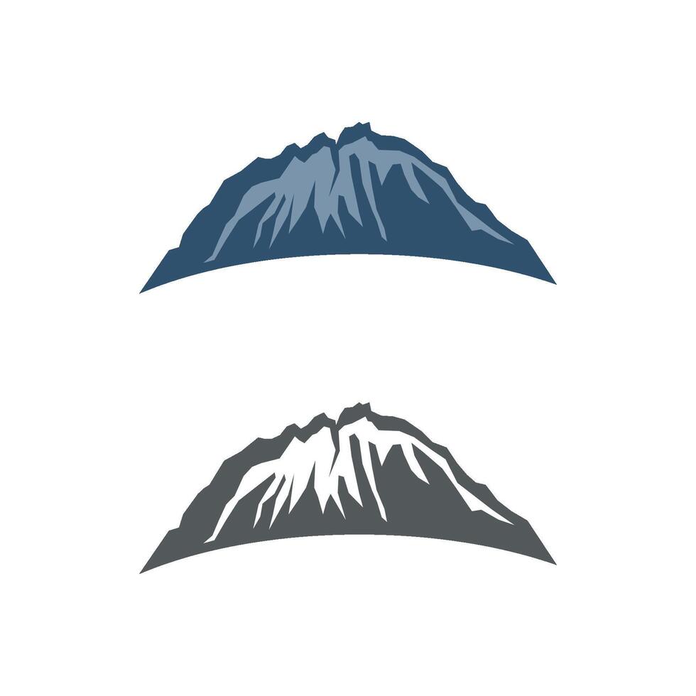 Set Stone Mountain Logo Template Illustration Design. EPS 10. vector