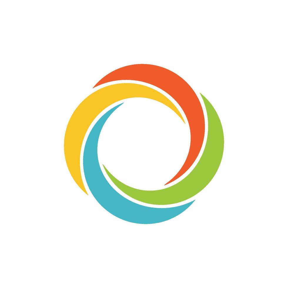 Colorful Shutter Lens Logo Template Illustration Design. EPS 10. vector