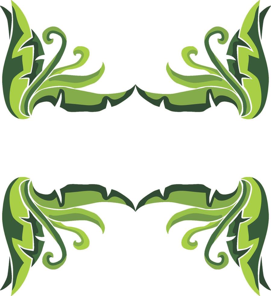 Fresh and Stylish Swirl Flora Ornaments for Nature Lovers vector