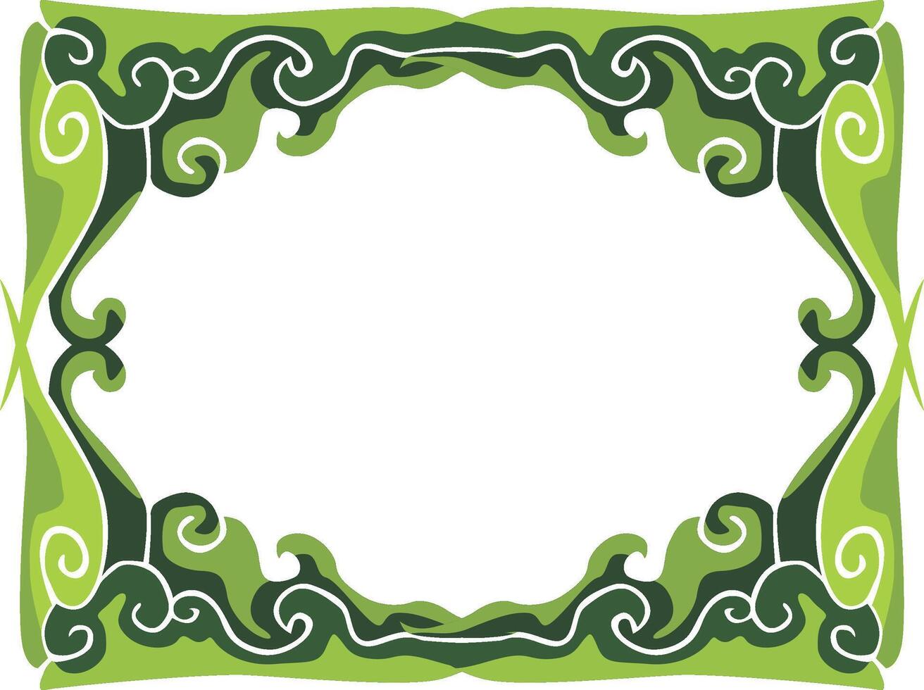 Decorative Flora Elements for Green-Themed Borders vector