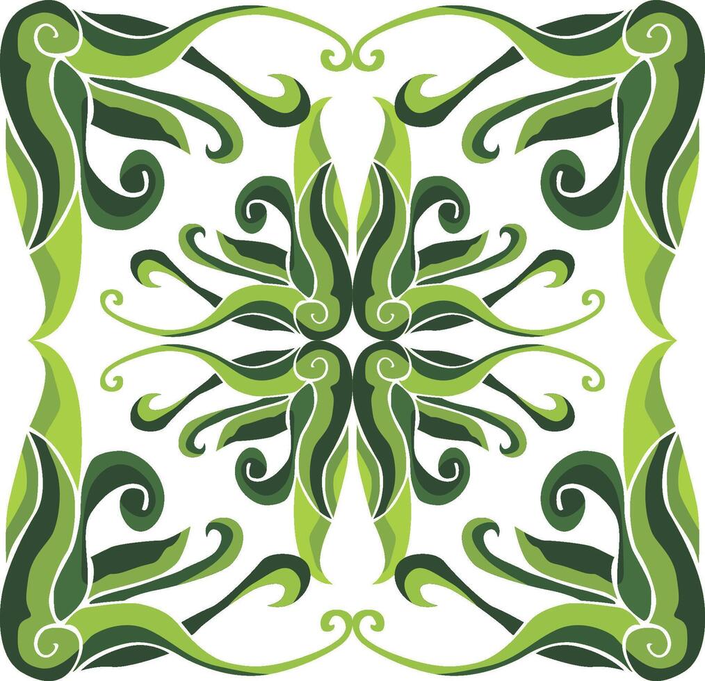 Harmonious Swirl Flora Ornaments for Botanical Themes vector