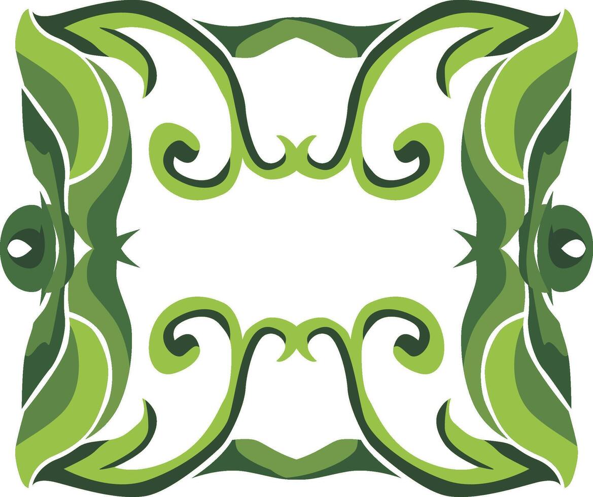 Ethereal Swirl Flora Ornaments for Natural-Inspired Designs vector