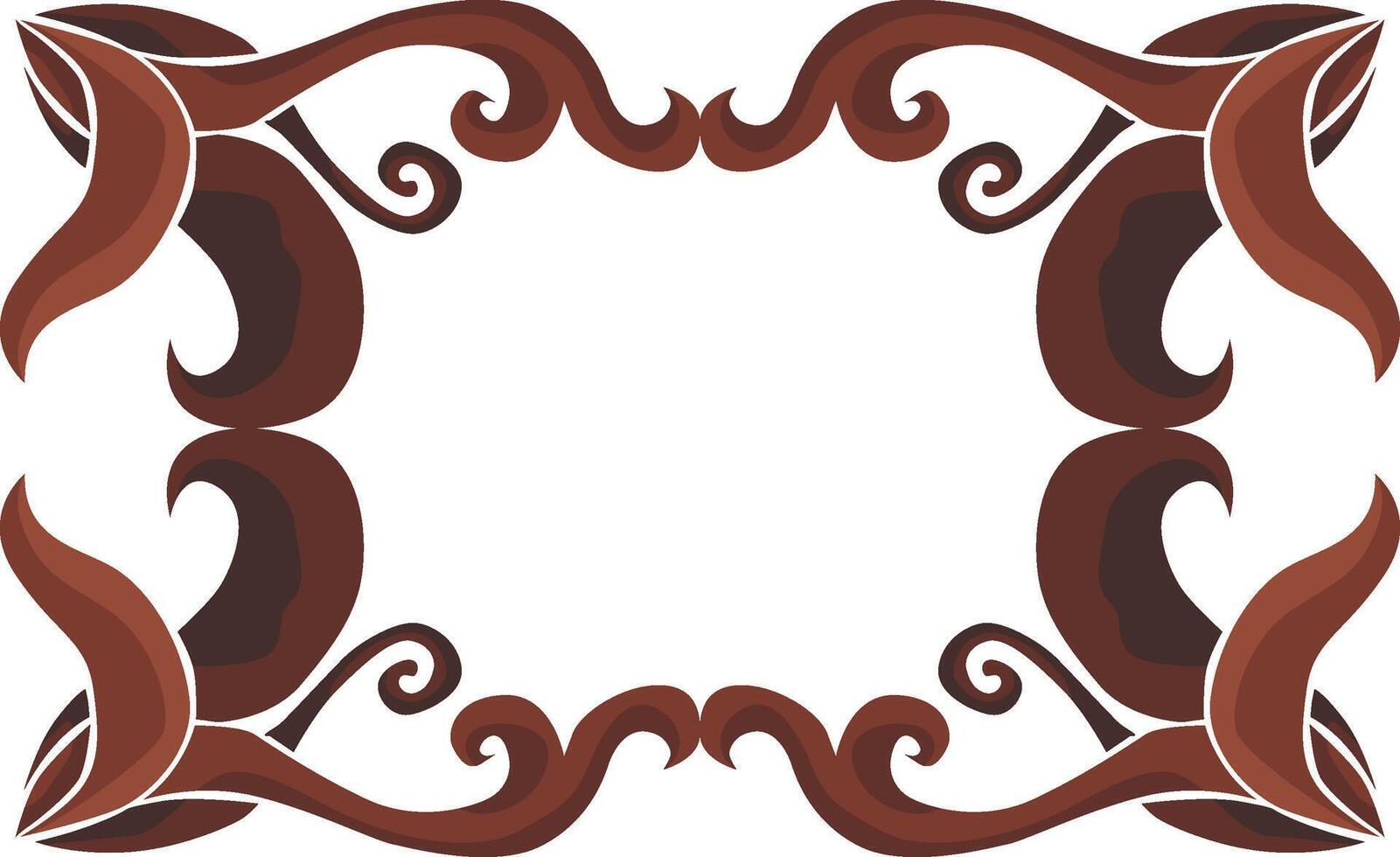 Swirling Brown Floral Patterns for Elegant Decor vector