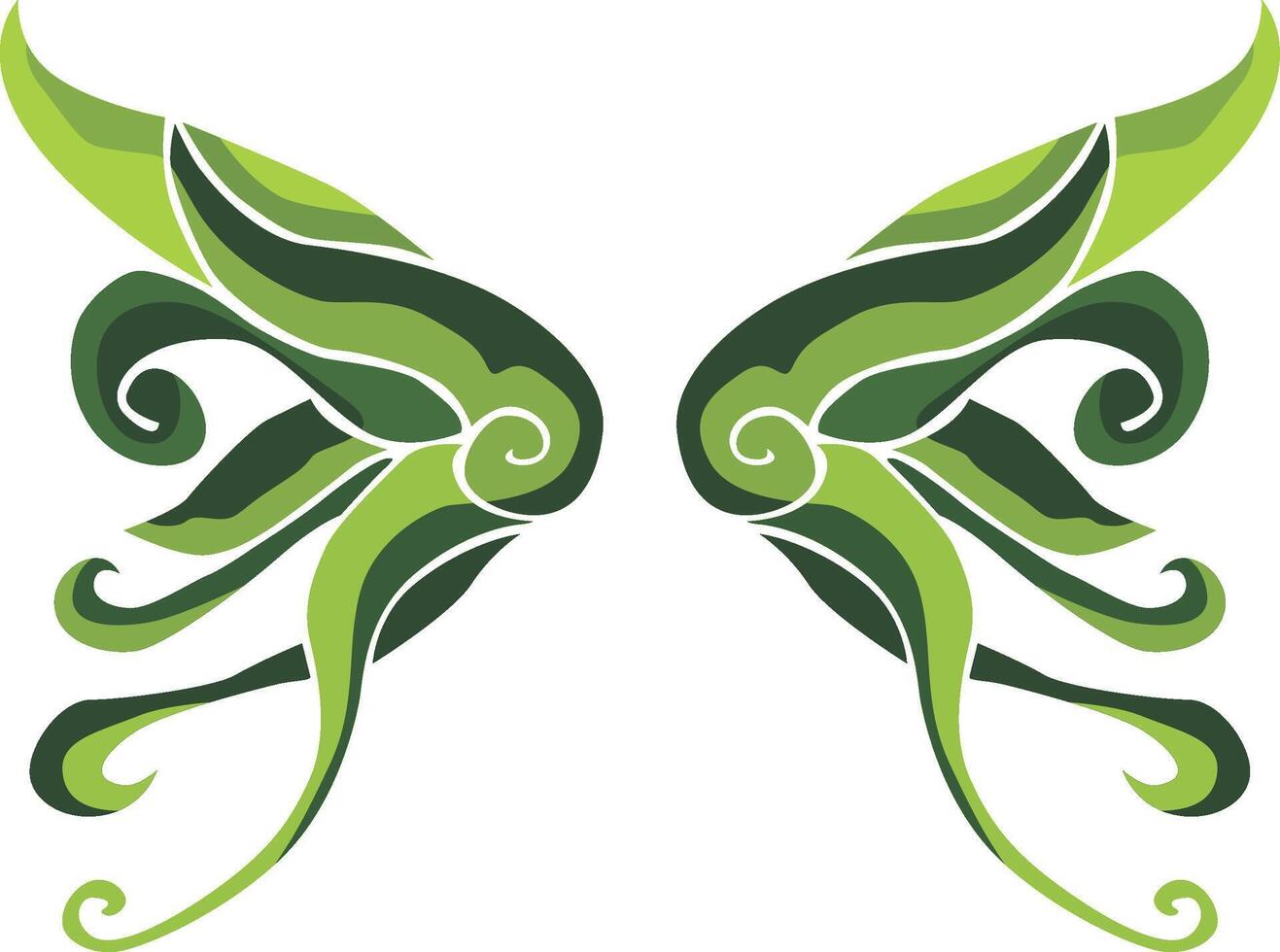 Beautiful Wing-Themed Ornaments for Decoration vector