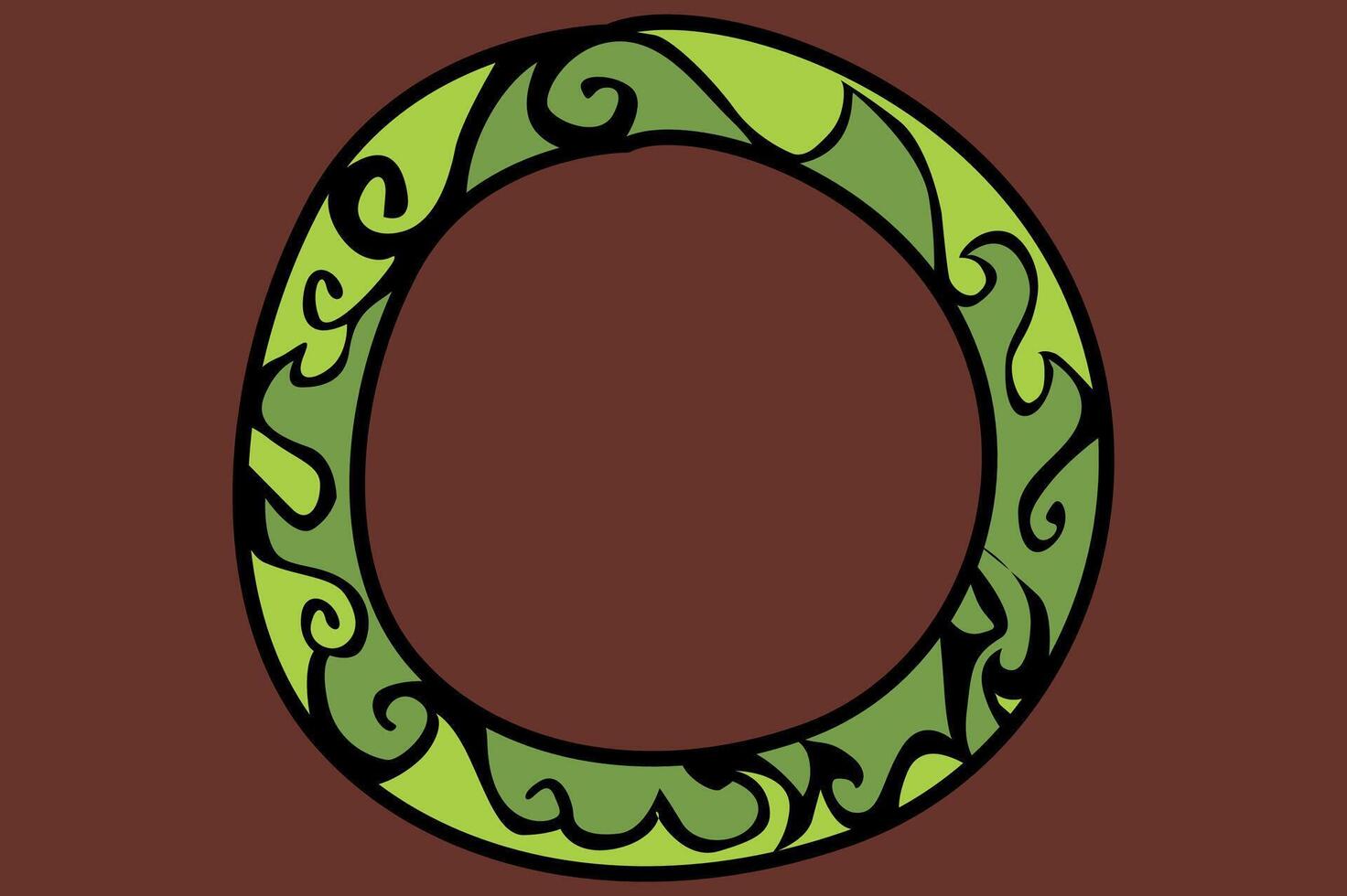 Decorative Round Frame Design vector