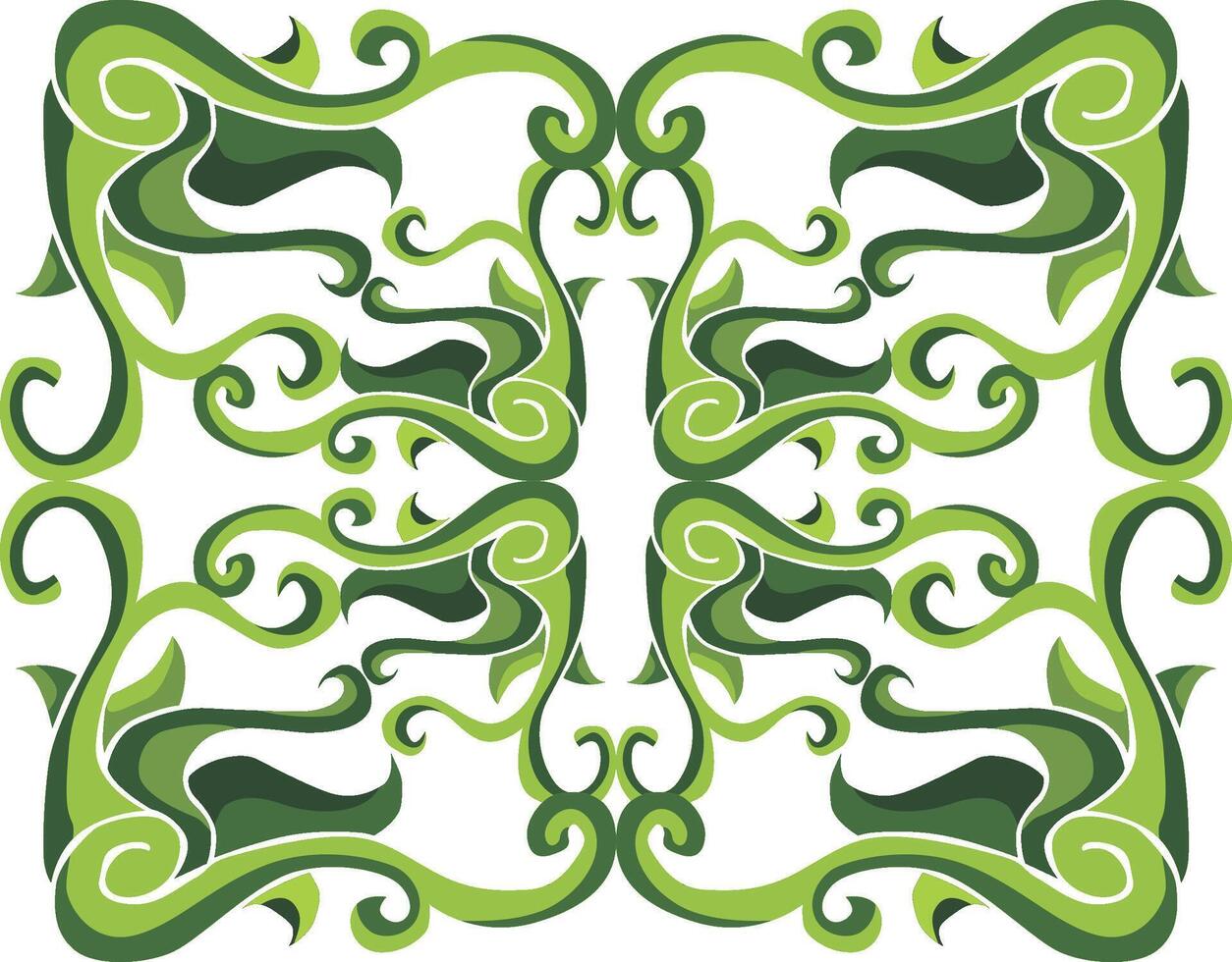 Graceful Swirl Flora Ornaments for a Fresh Aesthetic vector