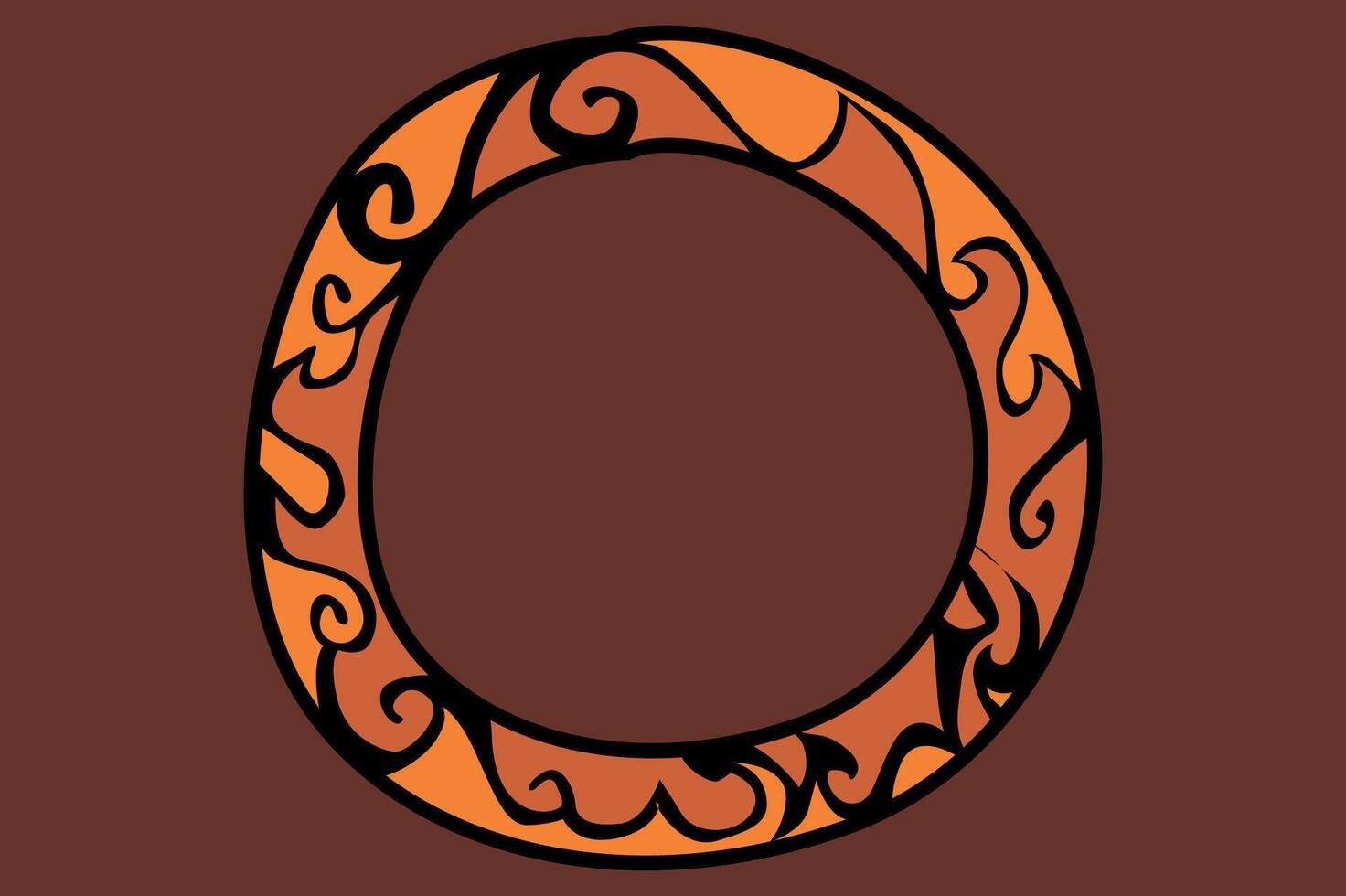 Classic Circular Ornament Frame vector