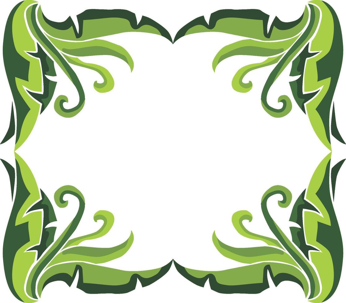 Soft And Elegant Swirl Floral Designs for Green Touches vector