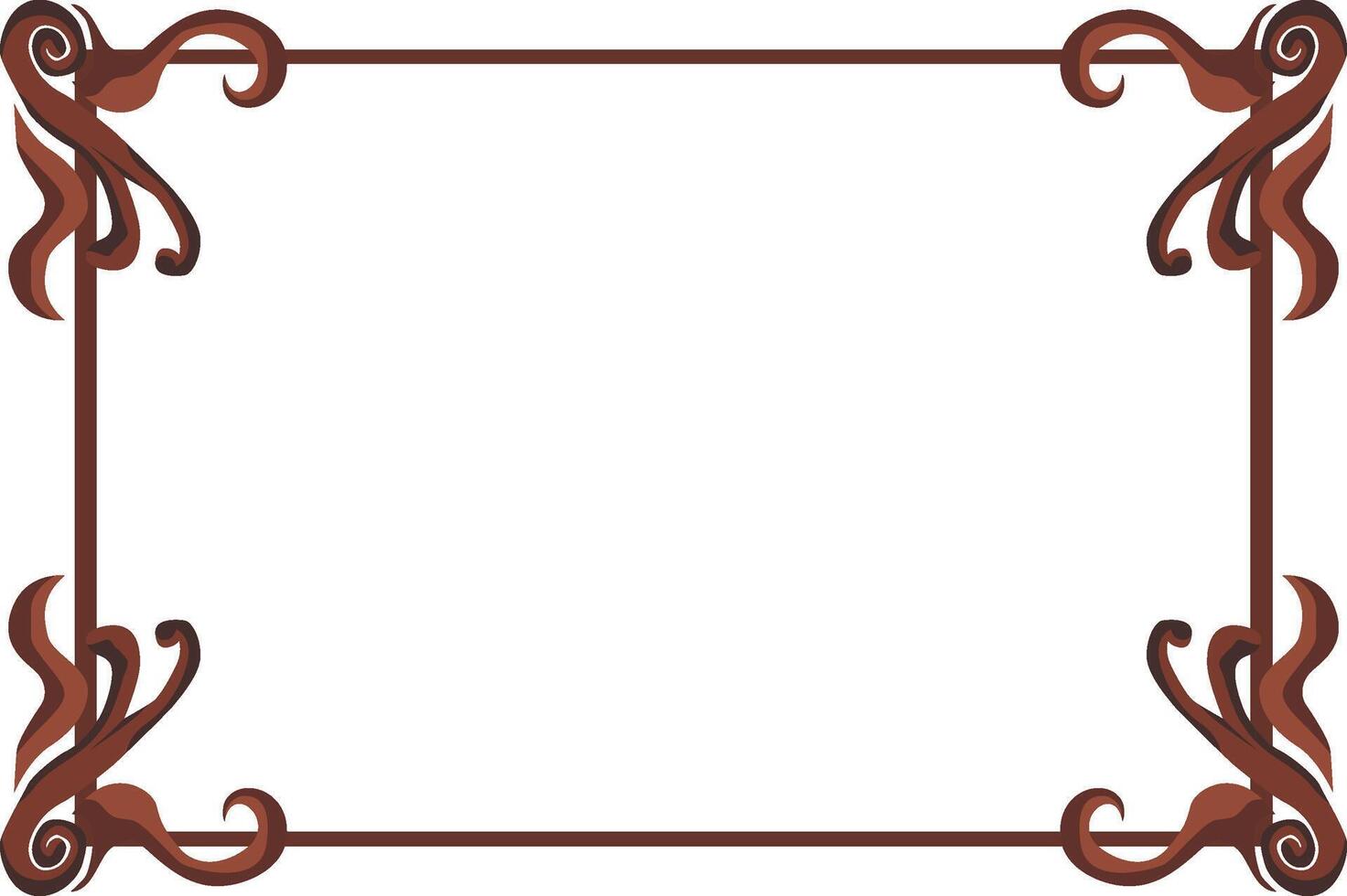 Classic Flora Adornments for Warm Brown Settings vector