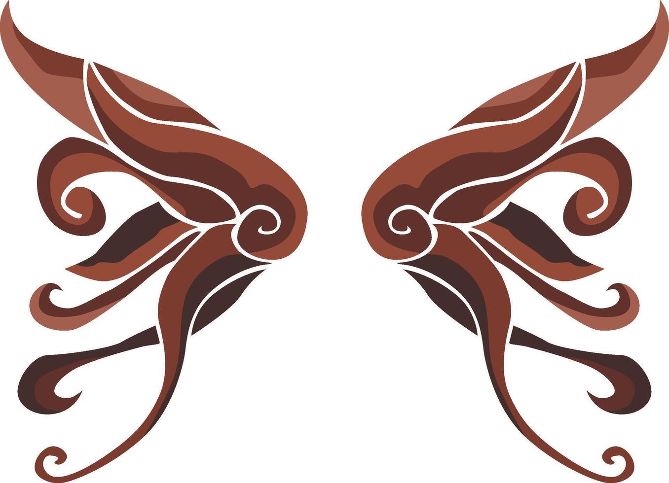 Elegant Wing Ornaments for Decorative Accents vector