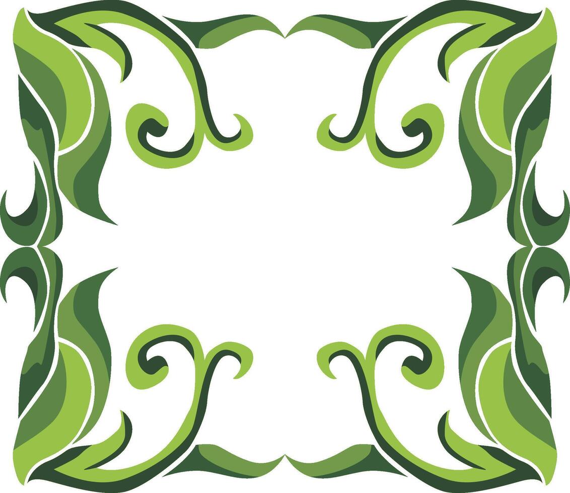 Flowing Swirl Floral Accents for Verdant Decor Themes vector