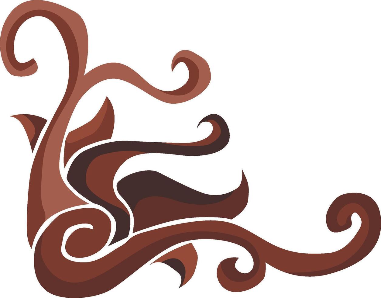 Floral Adornments for Brown-Inspired Spaces vector
