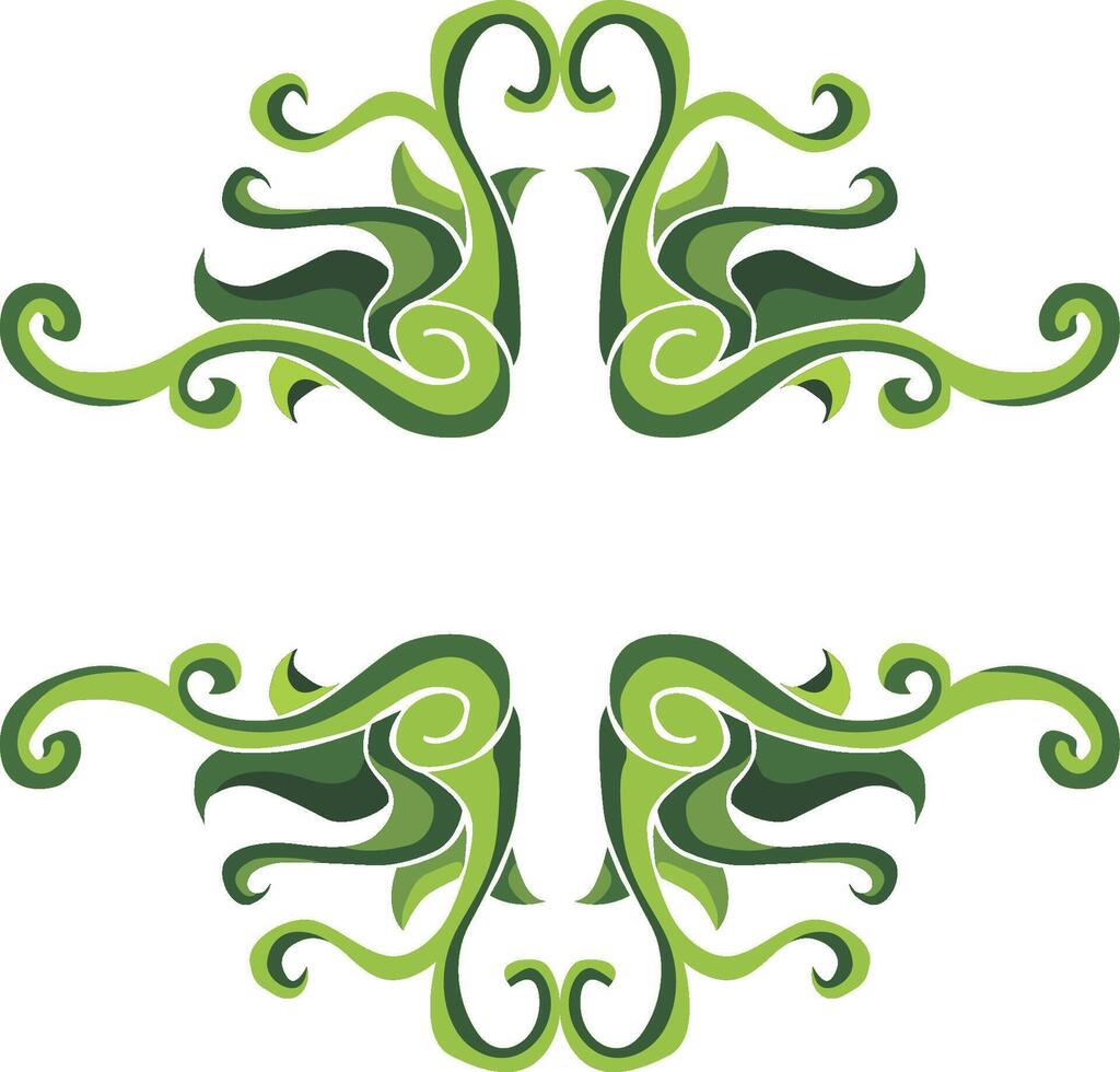 Flourishing Floral Swirls for a Natural Decorative Touch vector