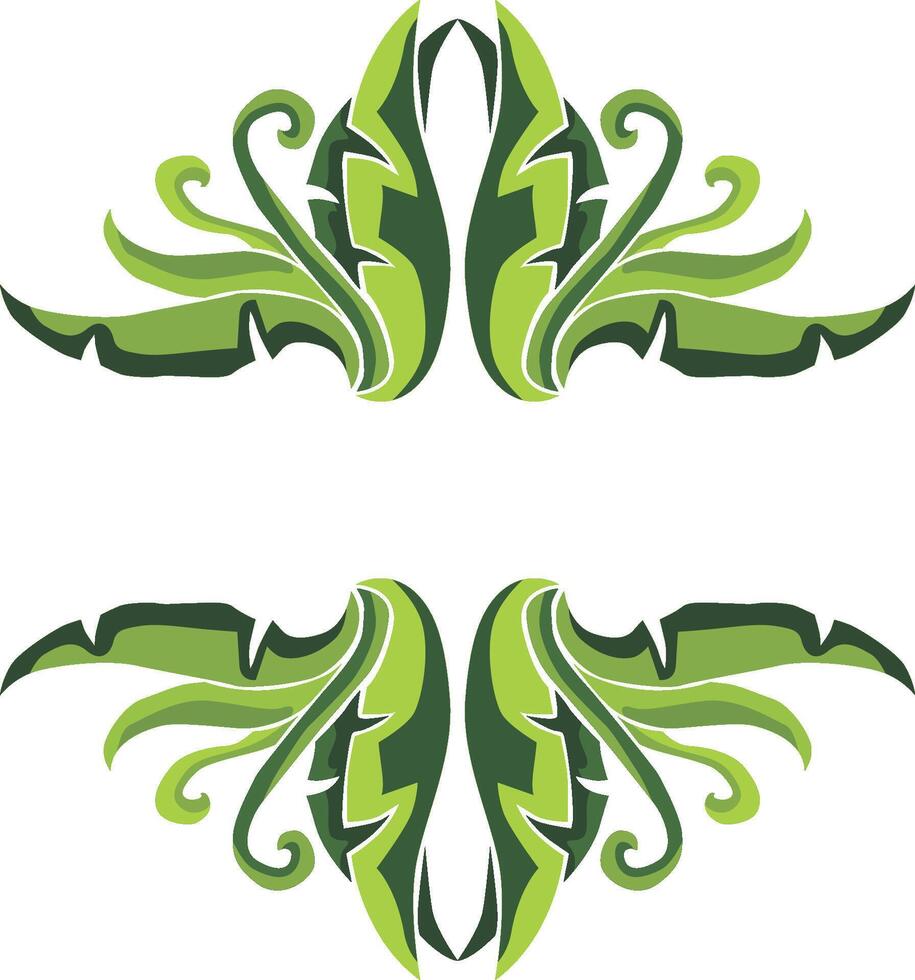 Lush Swirl Flora Ornaments for a Refreshing Ambiance vector