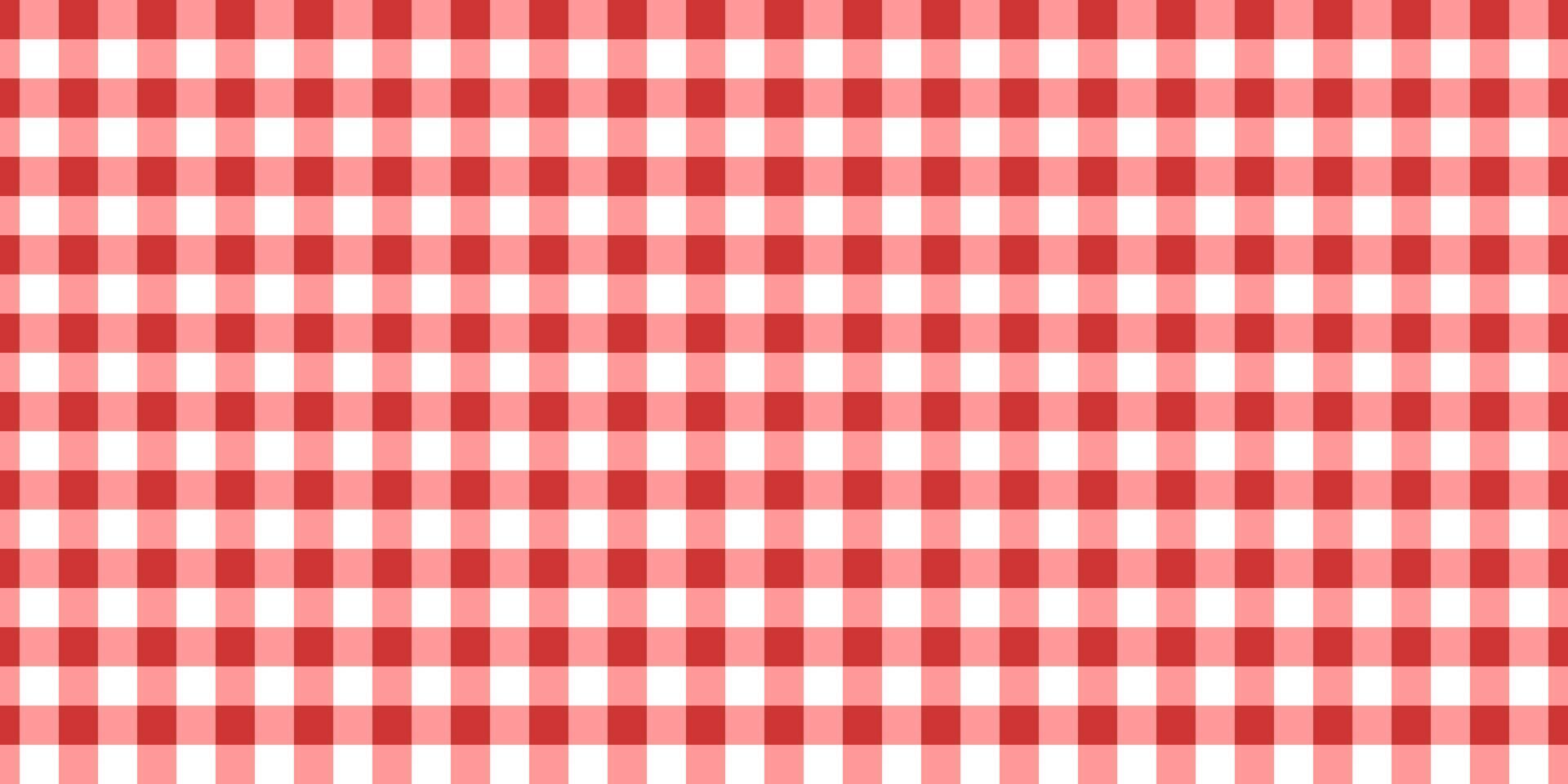 Checkered picnic plaid texture. Gingham or vichy pattern. Tablecloth, blanket, basket napkin or towel print. Italian pizzeria background. Wrapping paper or textile design. flat illustration vector