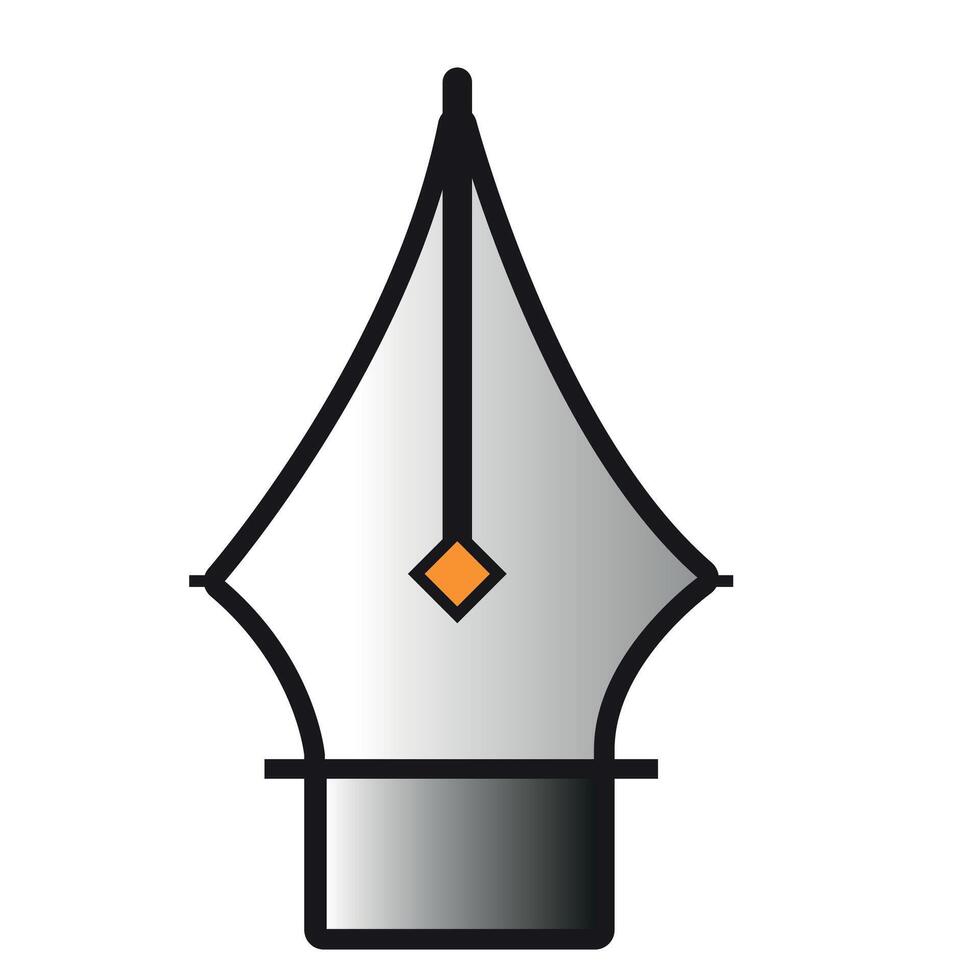 Pen for press illustration vector