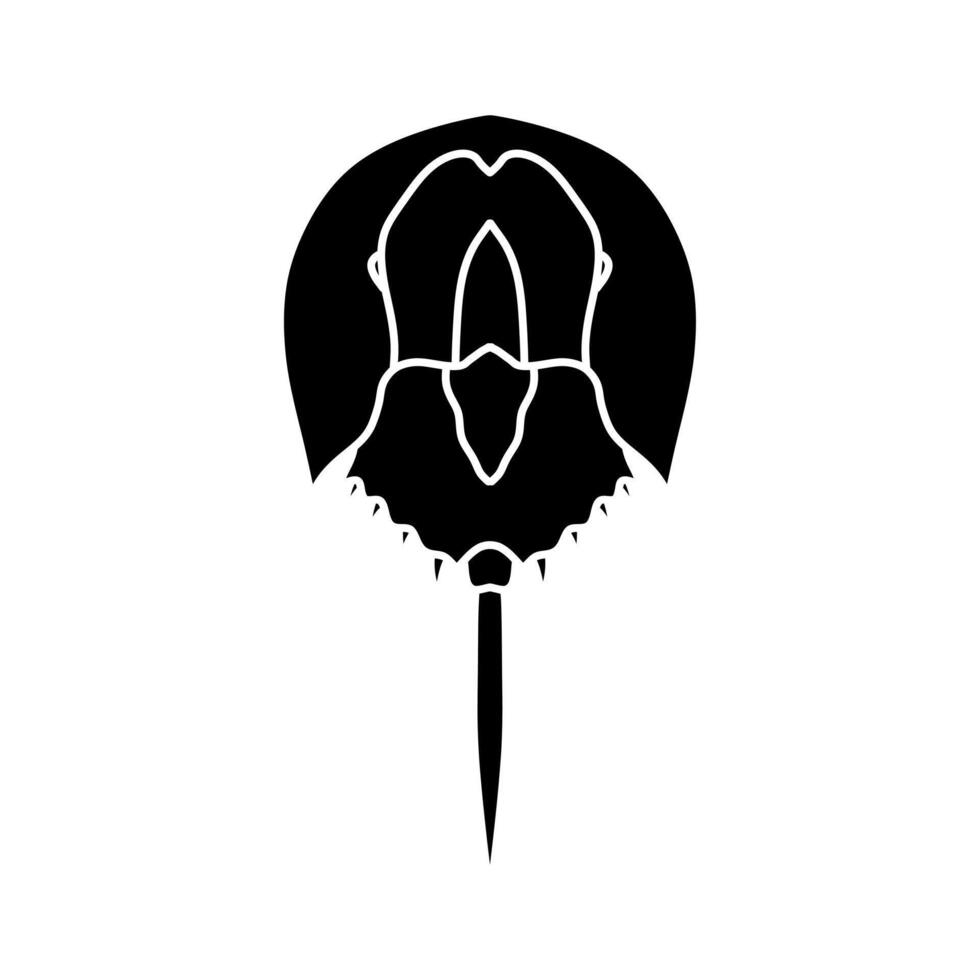 illustration of Atlantic horseshoe crab vector