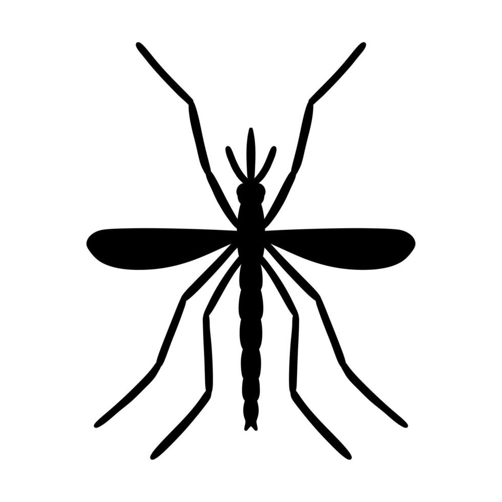 mosquito image isolated on white background. vector
