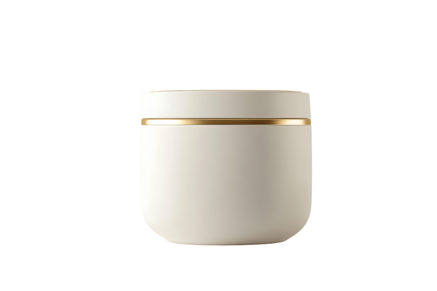 Cosmetic cream jar isolated on a transparent background. png