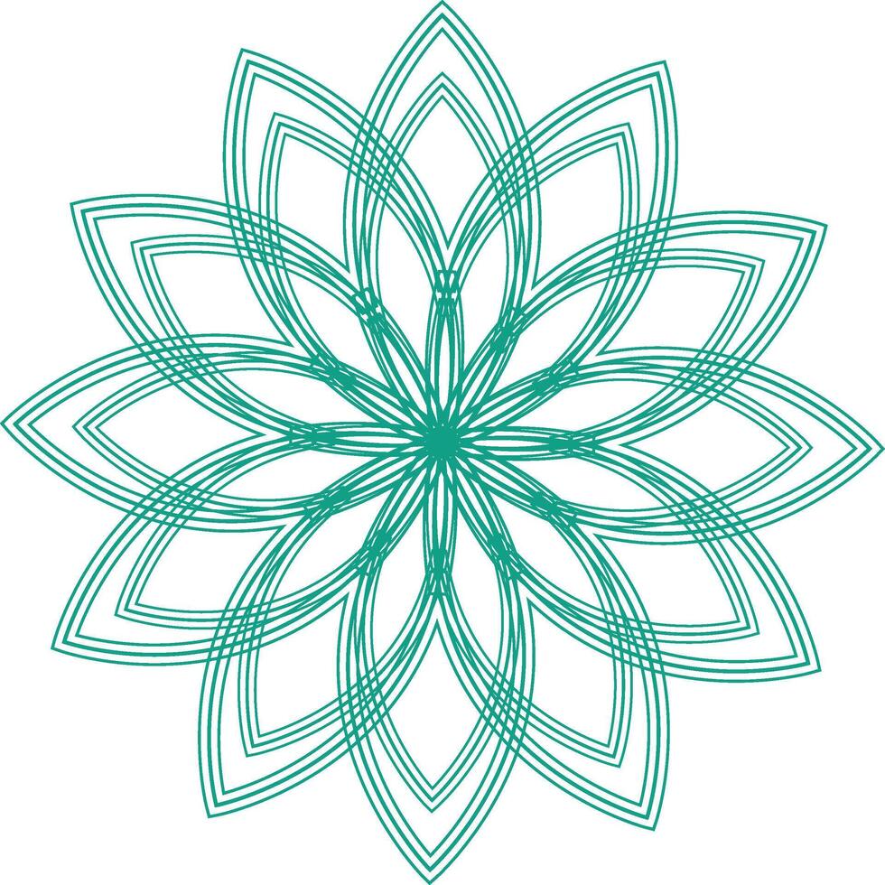 Geometric Mandala Optical Illusion design vector