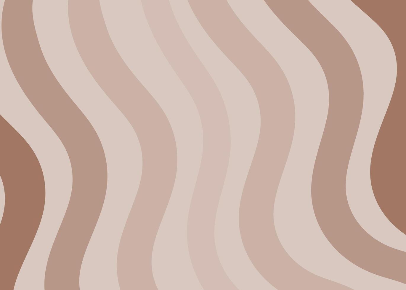 Background, wavy, lines in colors of 2025, mocha mousse. Banner, simple abstract geometric background, graphics, design for poster, web banner. vector
