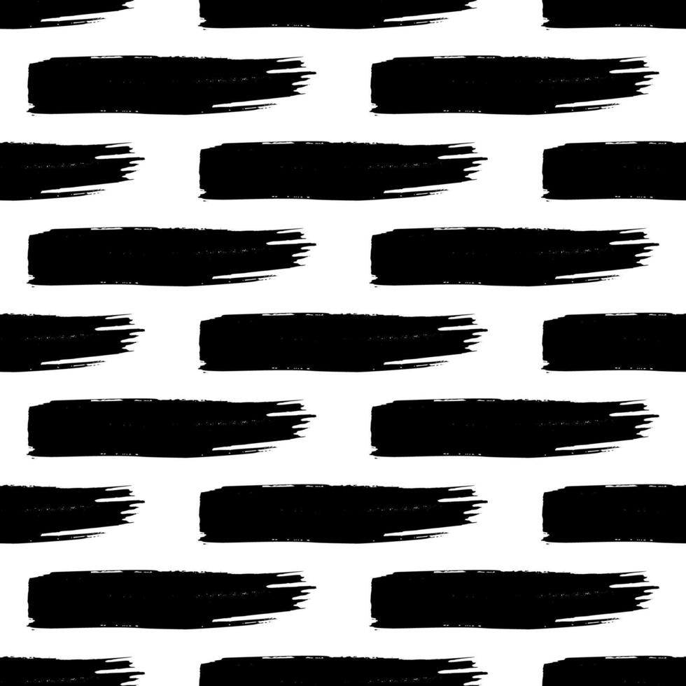 Seamless pattern with dark hand drawn scribble on white background. Abstract grunge texture. illustration vector