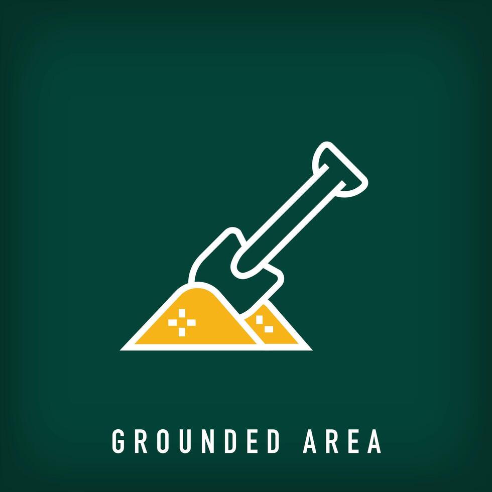 Different sand and cement pile and shovel logo design. Construction and real estate company logo template. vector