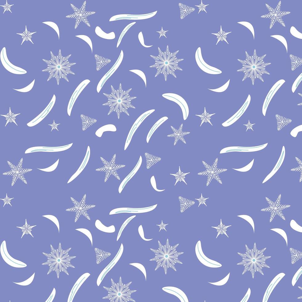 Geometric shapes pattern on a blue background vector