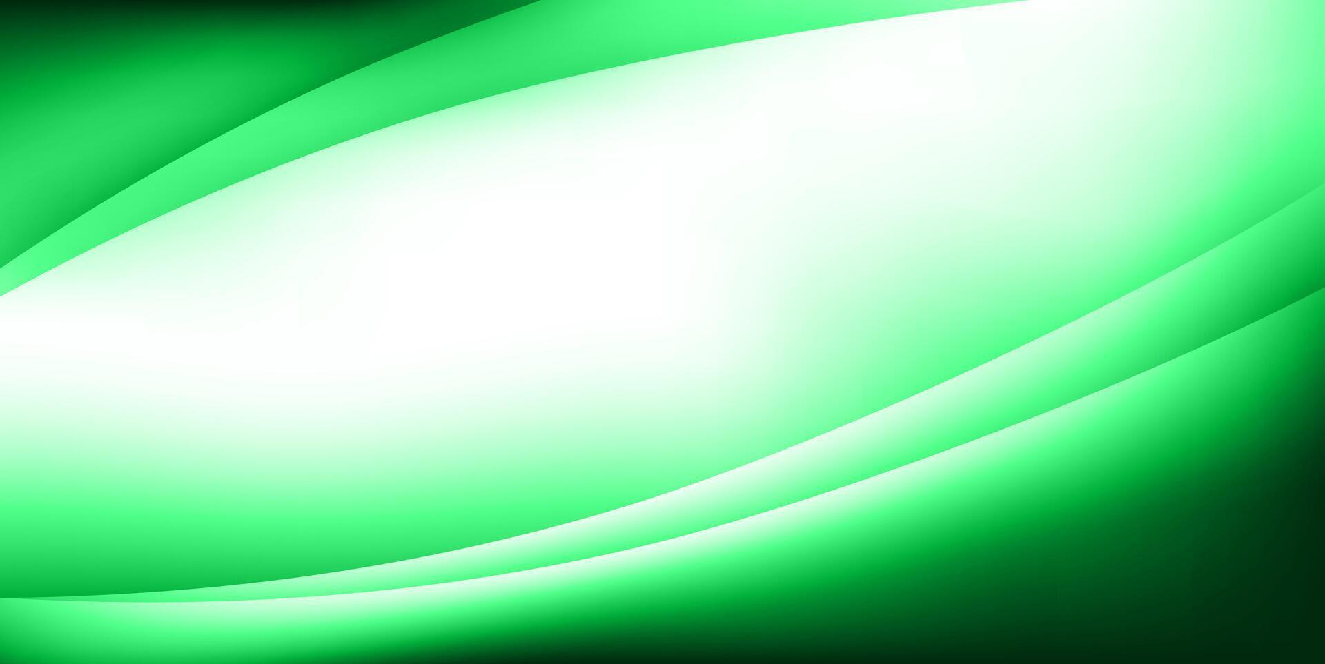 Green Abstract Background with Fluid Gradient. vector