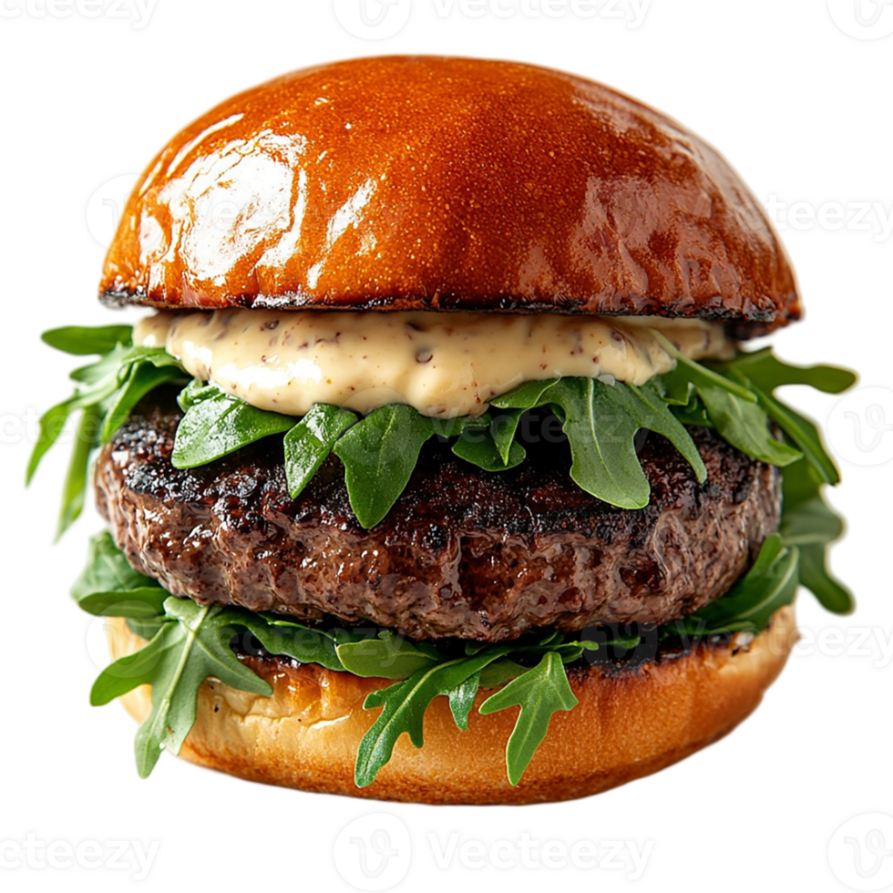 A hamburger with lettuce and cheese on it png