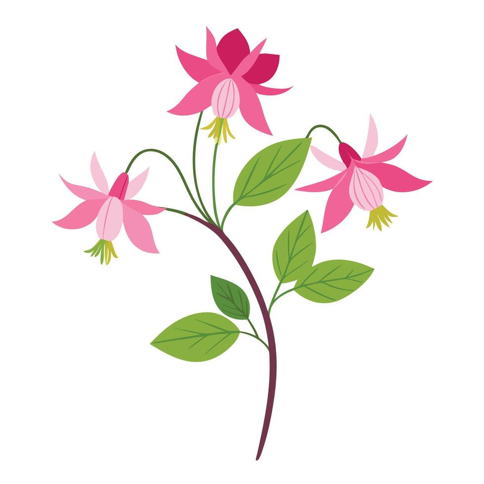 beautiful flower illustration design on a white background vector