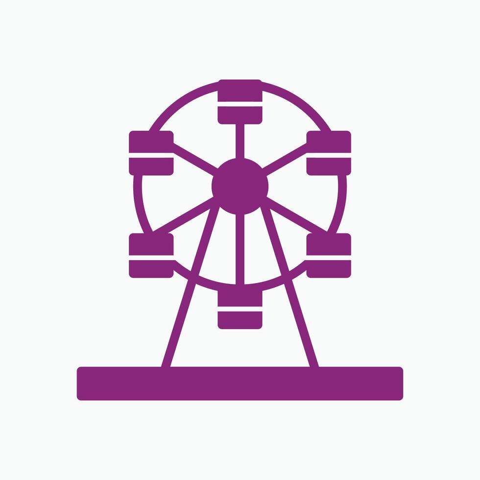 Ferris Wheel trendy art gorgeous abstract illustration colorful useful design vector