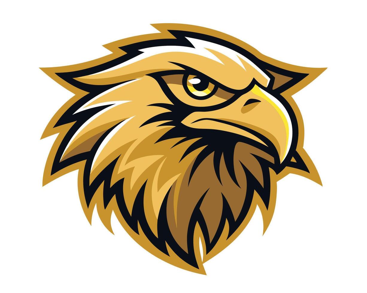 Eagle mascot head illustration vector