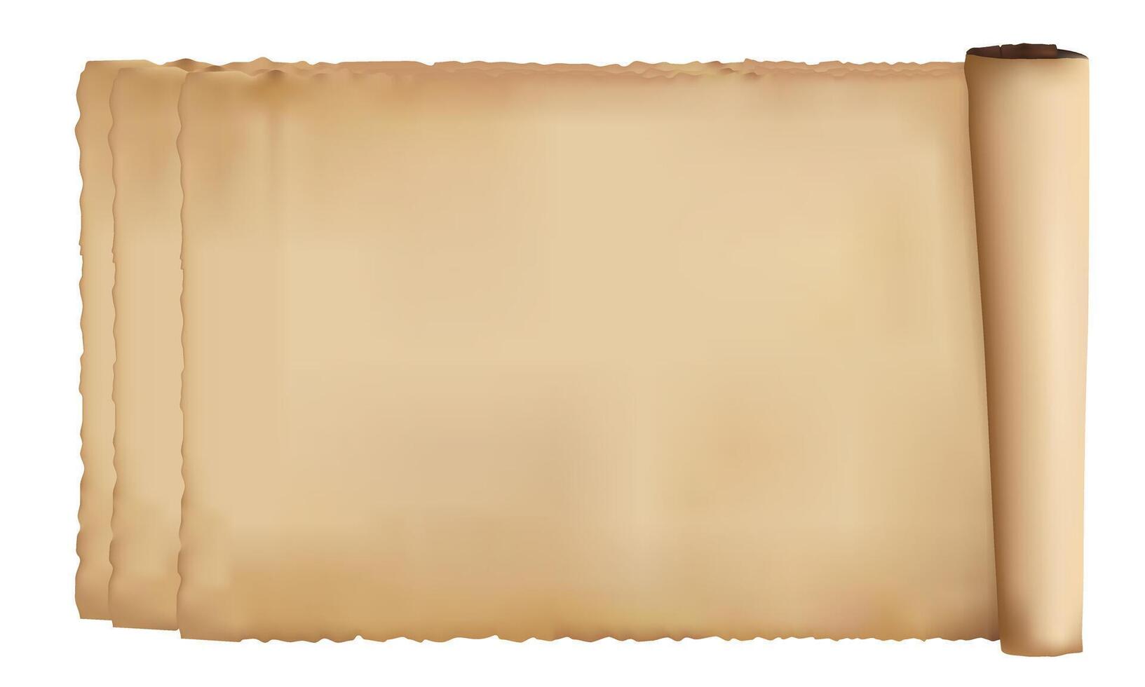 Aged Multi-Layered Scroll Paper Background vector