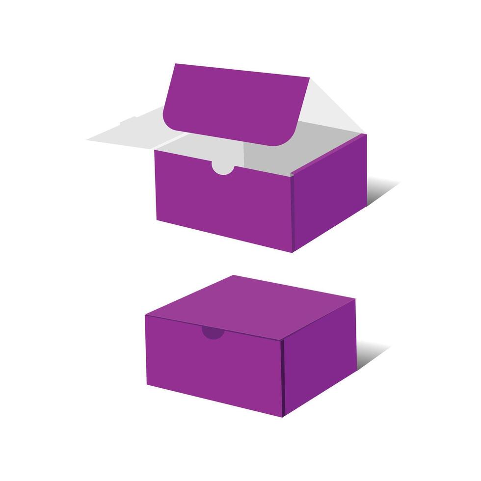 Shoe Box template, With 3D 8x6x4 inch, File vector