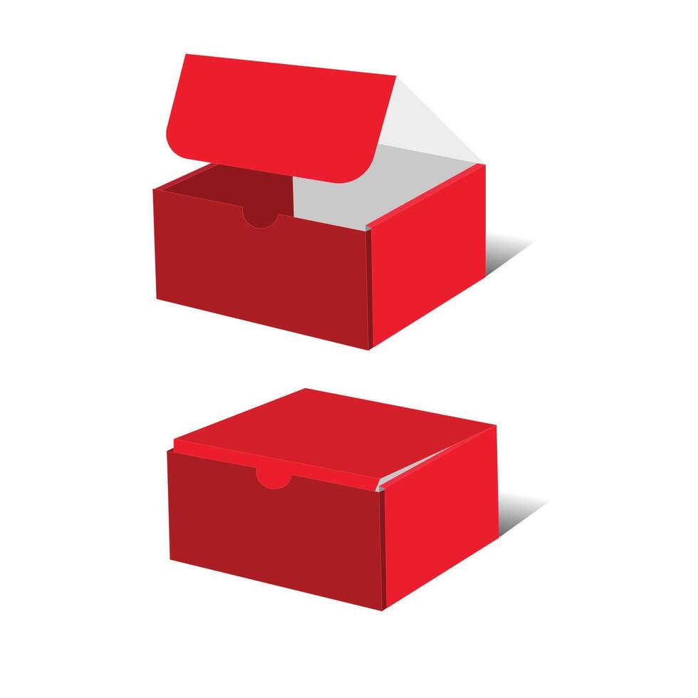 Shoe Box template, With 3D 10x8x5 inch, File vector