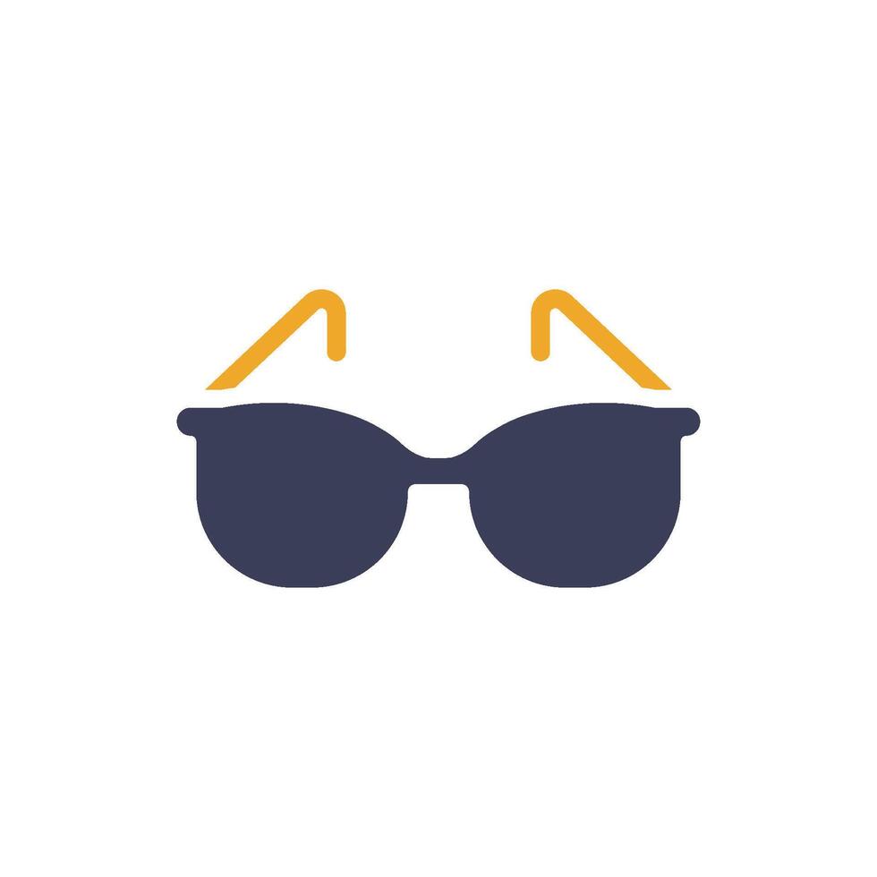 This stylish sunglasses icon captures the essence of summer holidays, exhilarating adventures, and the bliss of relaxing beach vacations under the warm sun, inviting enjoyment and leisure vector