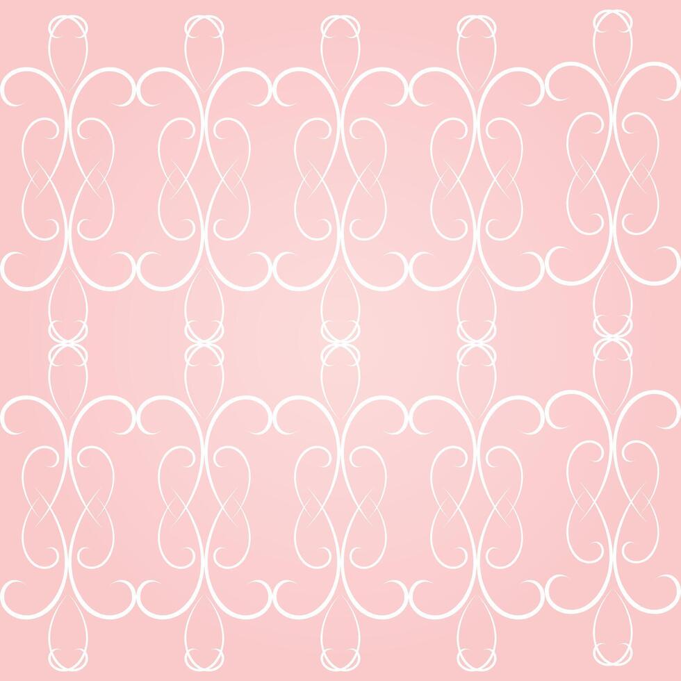 Geometric pattern seamless, abstract floral pattern, pink background, illustration art vector