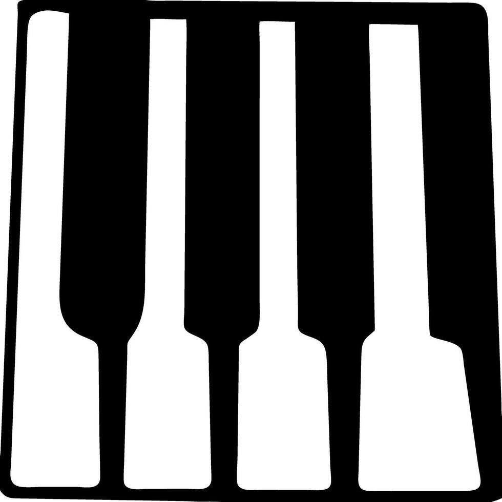 Abstract Piano Keys Art for Music Themes and Graphic Design Projects vector