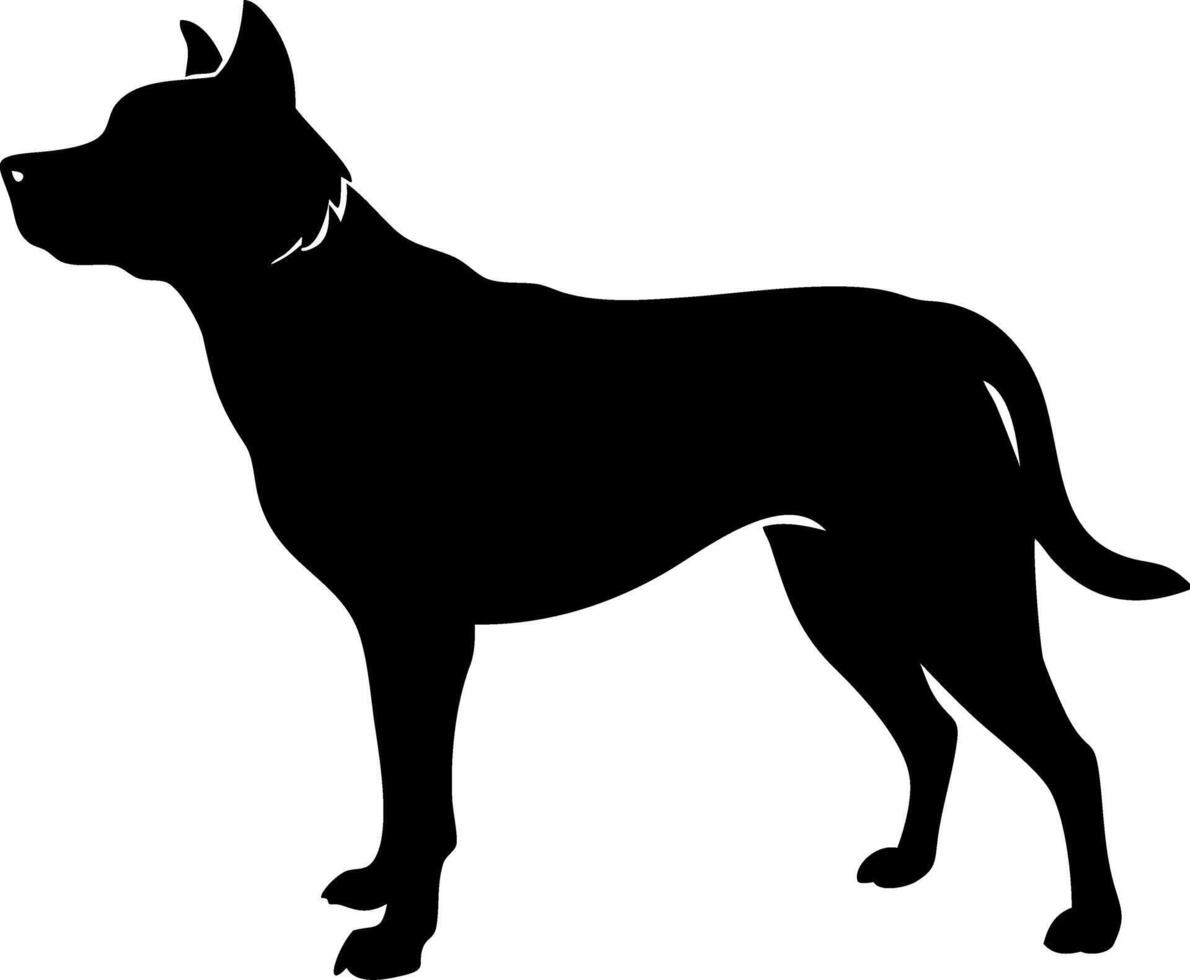 Black Dog Silhouette Art for Pet Design and Decoration Projects vector