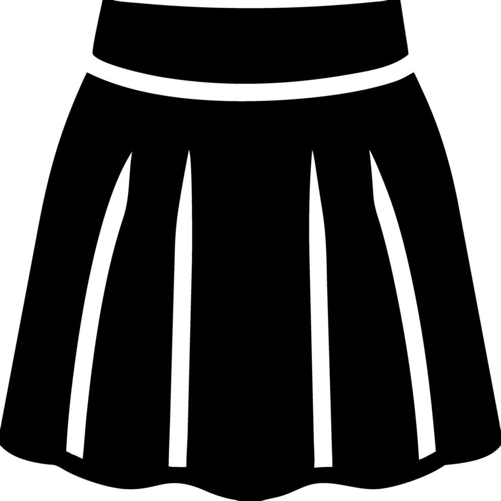 Black Skirt Illustration Fashion Design for Apparel and Textile Projects vector