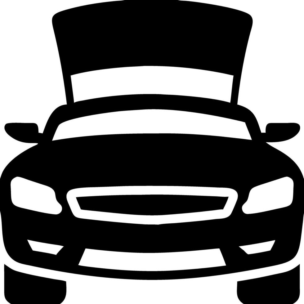 Bold Car Front View Illustration for Automotive Design and Branding Projects vector