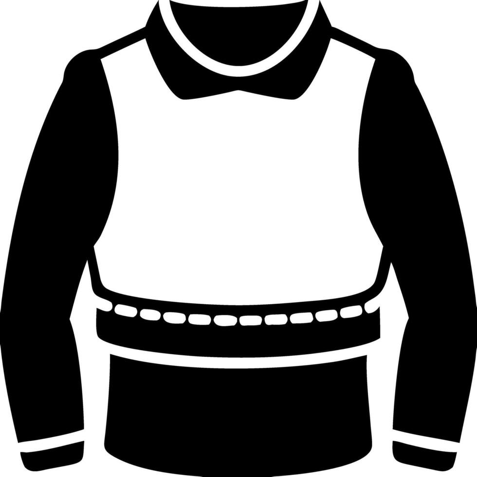 Bulletproof Vest Illustration Protective Gear Concept for Security and Safety vector