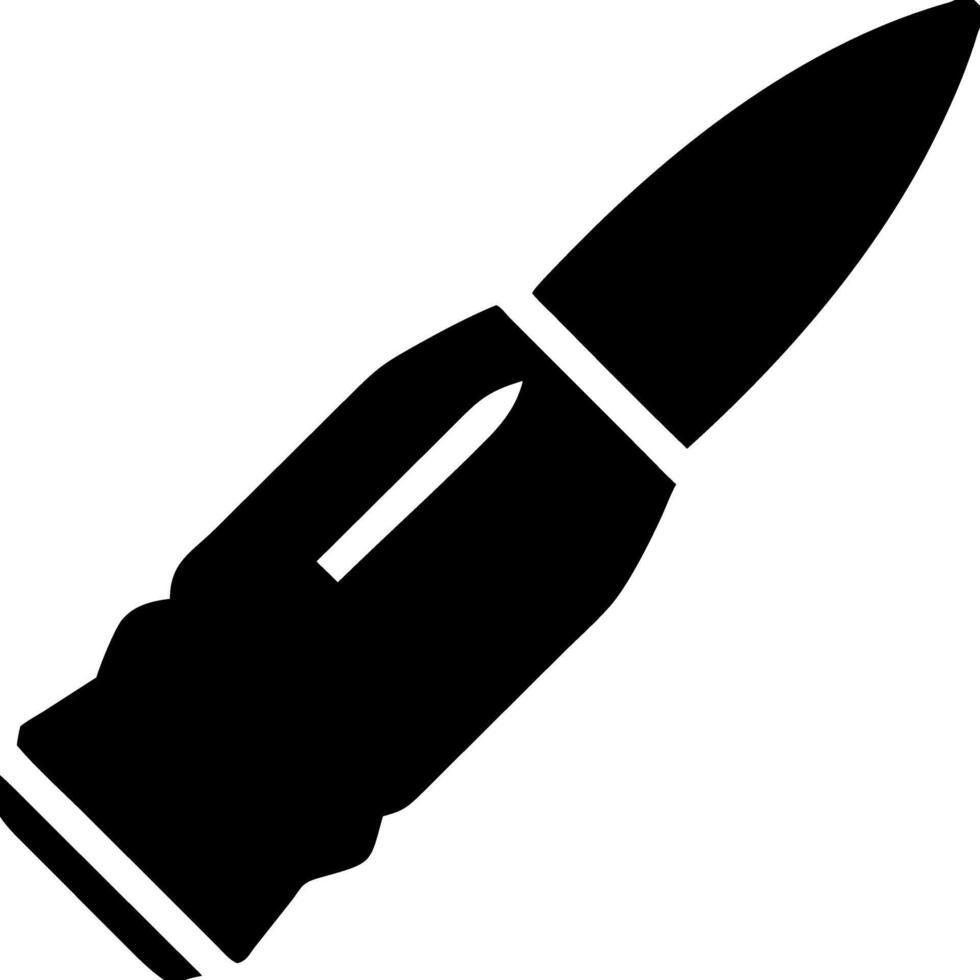 Bullet Silhouette Clipart for Military and Security Designs vector