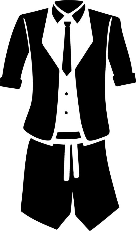 Business Suit with Shorts Illustration for Modern Fashion Concepts vector
