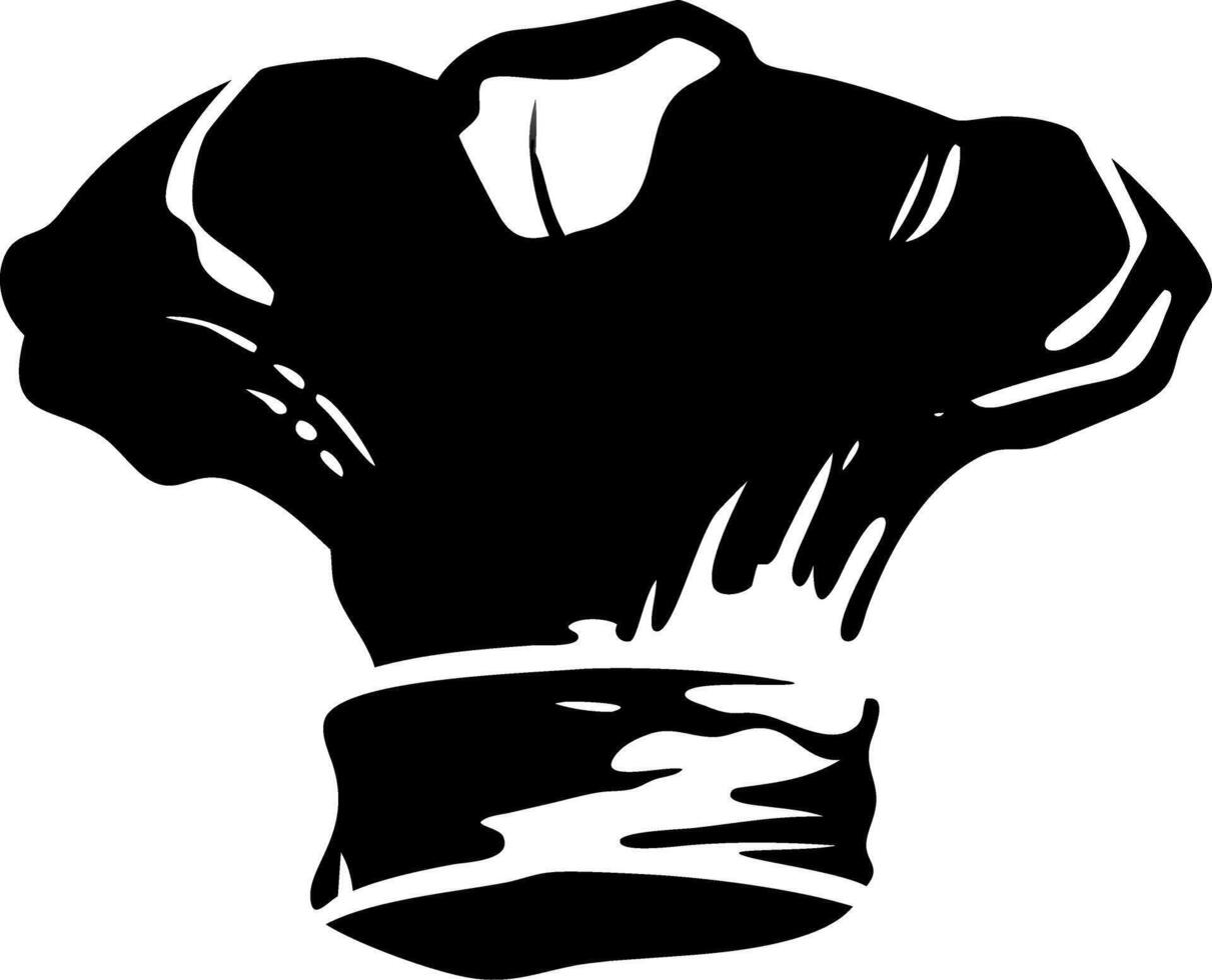 Chef Hat Silhouette for Culinary Branding and Design Projects vector